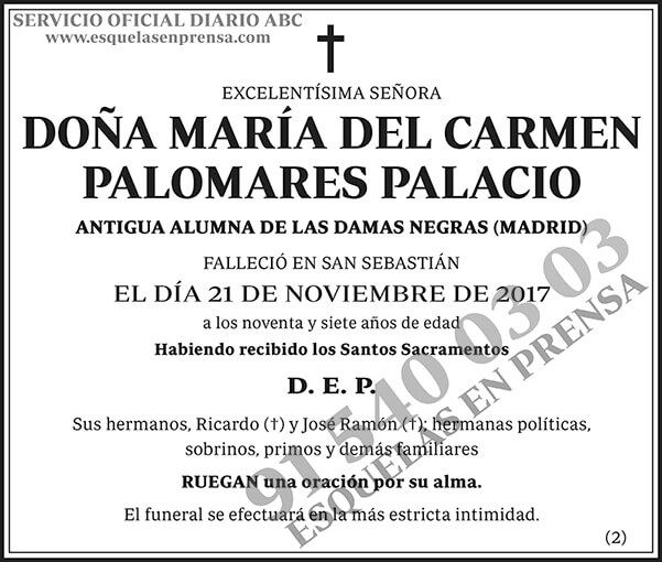 María del Carmen Palomares Palacio